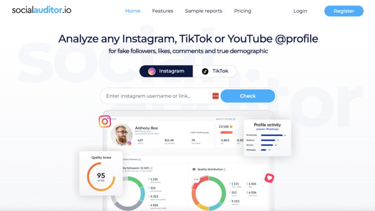 Socialauditor.io Instagram bot analytics